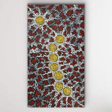 Load image into Gallery viewer, Vertical orientation of Aboriginal painting Seven Sisters Dreaming by Michelle Possum Nungurrayi