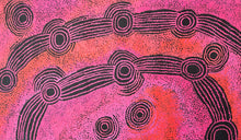 Load image into Gallery viewer, Detail view of Minyma Malilu, an original Aboriginal painting by Teresa Baker