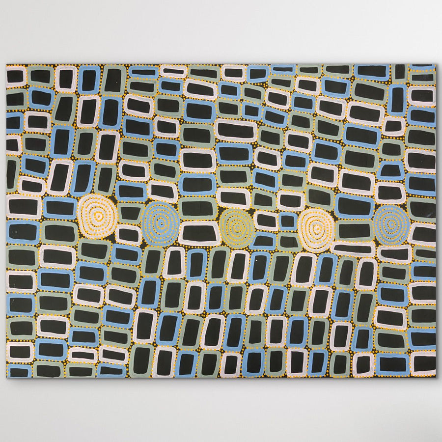 "Tingari" Walala Tjapaltjarri 134cm x 96cm Original Aboriginal Art from Art by Farquhar