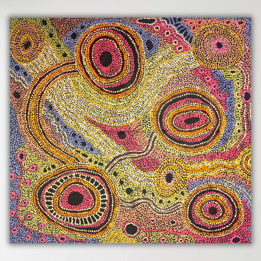 "Tjukula" Audrey Brumby 101cm x 91cm full painting APY artist