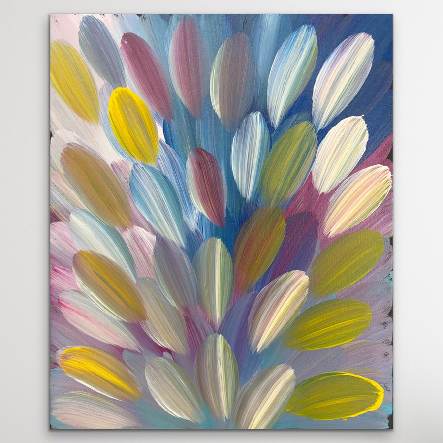 "Bush Medicine Leaves" Roseanne Morton Petyarre 54cm x 44cm