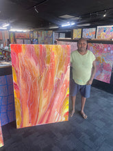 Load image into Gallery viewer, "Pantu (Salt Lake)" Janice Stanley 101cm x 153cm *On hold*