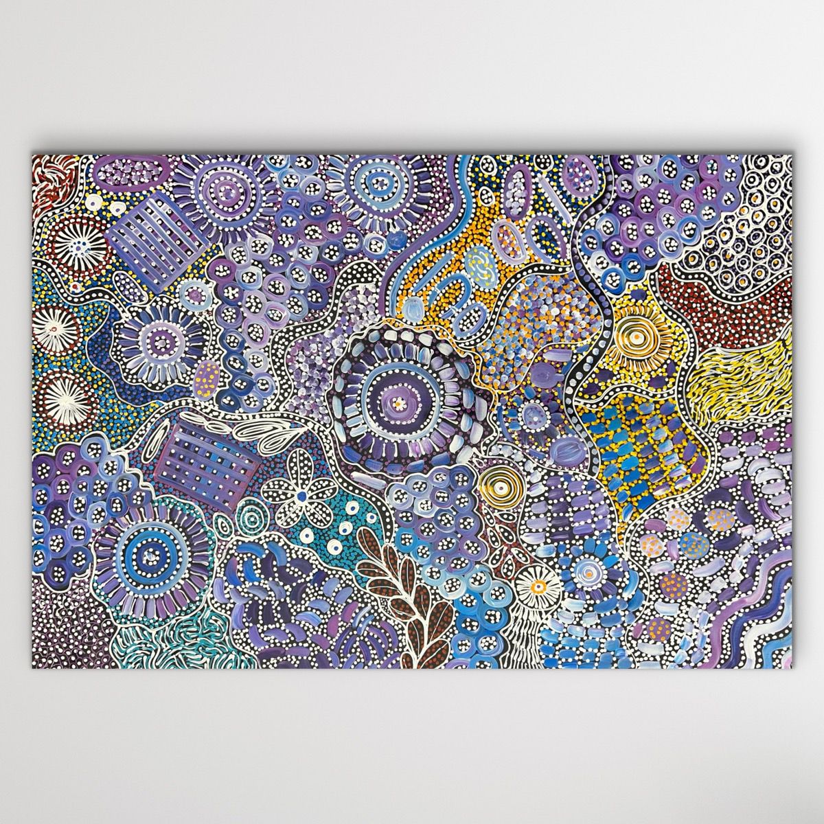"My Country (Utopia)" original Aboriginal painting by Janet Golder Kngwarreye, 112cm x 77cm - authentic Indigenous Australian artwork
