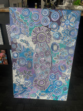 Load image into Gallery viewer, "Bush Flowers" Bernadine Johnson Kemarre 120cm x 78cm