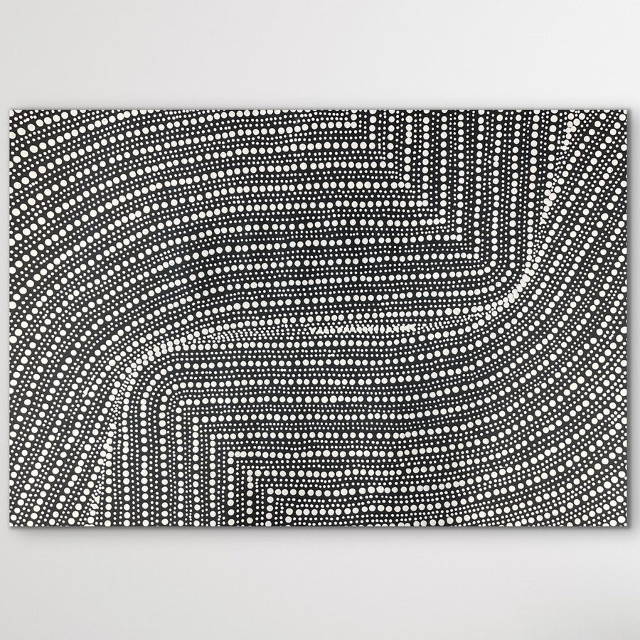 "Bush Onion" original Aboriginal painting by Tansy Martin, 90cm x 60cm - authentic Indigenous Australian artwork