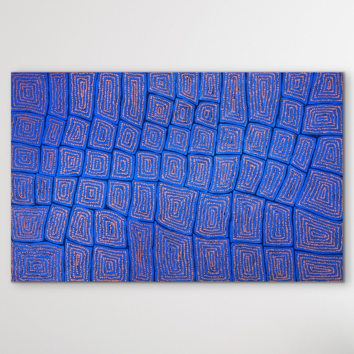 "Tingari" original Aboriginal painting by Thomas Tjapaltjarri, 147cm x 94cm - authentic Indigenous Australian artwork