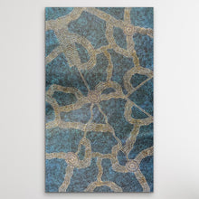 Load image into Gallery viewer, "Bush Plum" by Roseanne Morton Petyarre - detail view of Aboriginal painting, 199cm x 116cm