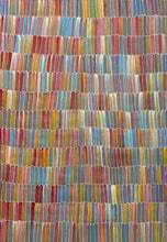 Load image into Gallery viewer, Artwork displayed upright in gallery lighting highlighting colour vibrancy and texture.