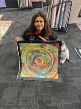 Load image into Gallery viewer, "Circle of Life" Bernadine Johnson Kemarre 61cm x 60cm