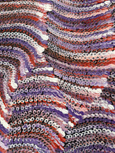 Load image into Gallery viewer, Close-up of a sand dunes with wavy pattern in red, purple, and white.