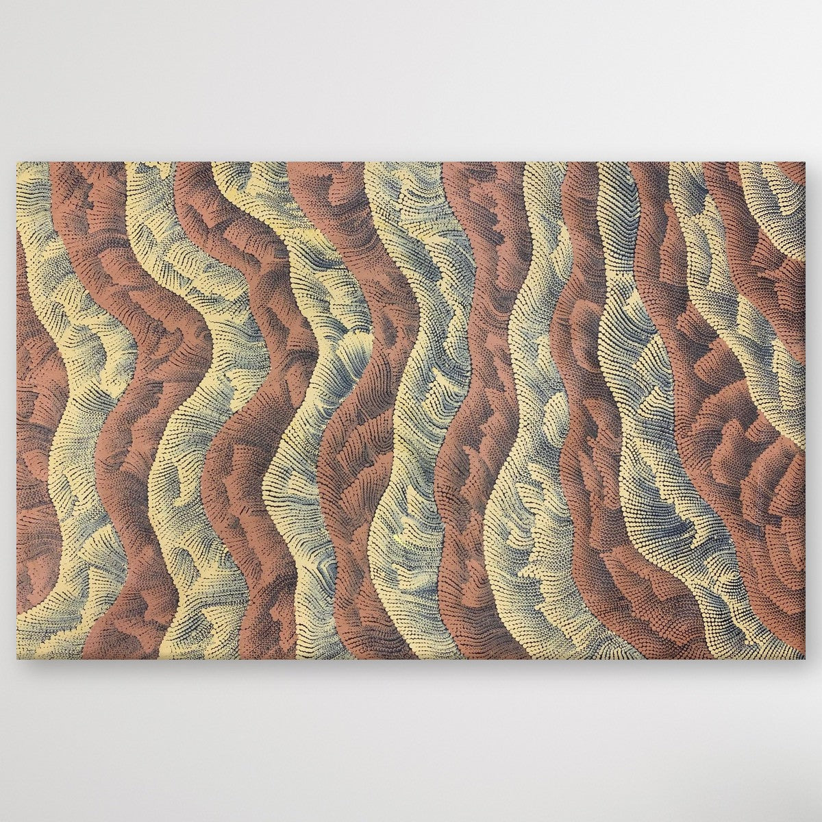 "Sand Dunes" original Aboriginal painting by Farron Furber Jampitjinpa, 140cm x 91cm - authentic Indigenous Australian artwork