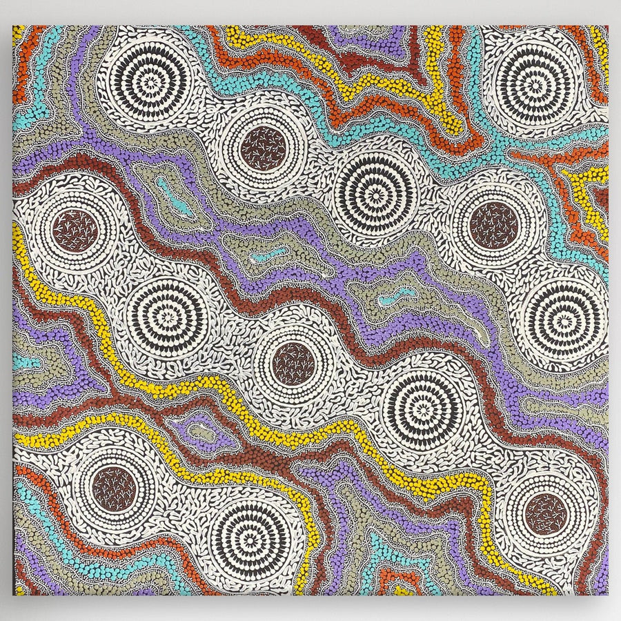 "Budgerigar Dreaming" Gwenda Turner Nungurrayi 90cm x 89cm