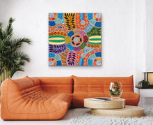 Load image into Gallery viewer, "Women's Body Painting" Debra Nangala McDonald 122cm x 125cm