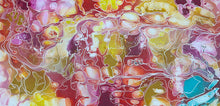 Load image into Gallery viewer, Surface texture of the canvas in Pantu Salt Lake Aboriginal painting by Janice Stanley