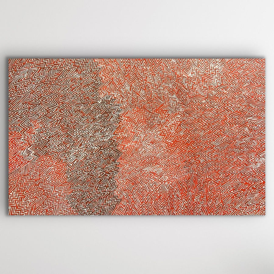 "Kalipinypa" original Aboriginal painting by Priscilla Phillipus, 141cm x 89cm - authentic Indigenous Australian artwork