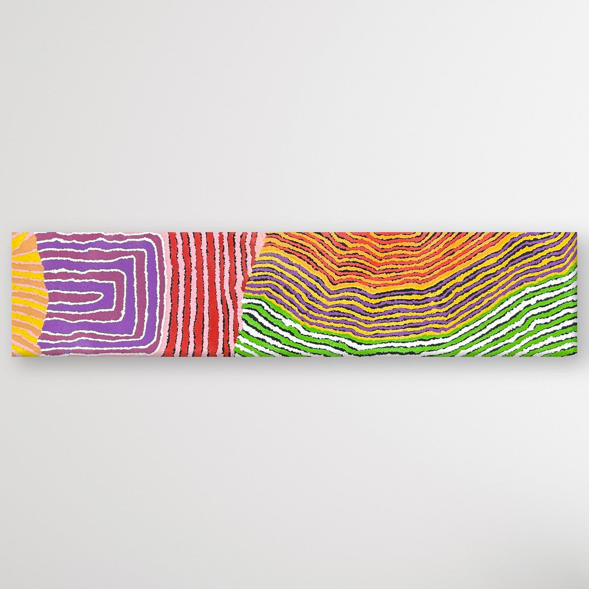 "Wanapi Tjukurpa (Piltati)" Rini Tiger 119cm x 27cm