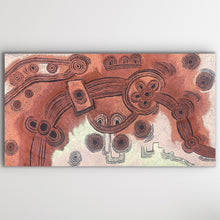 Load image into Gallery viewer, "Minyma Malilu" original Aboriginal painting by Teresa Baker, 143cm x 77cm - authentic Indigenous Australian artwork