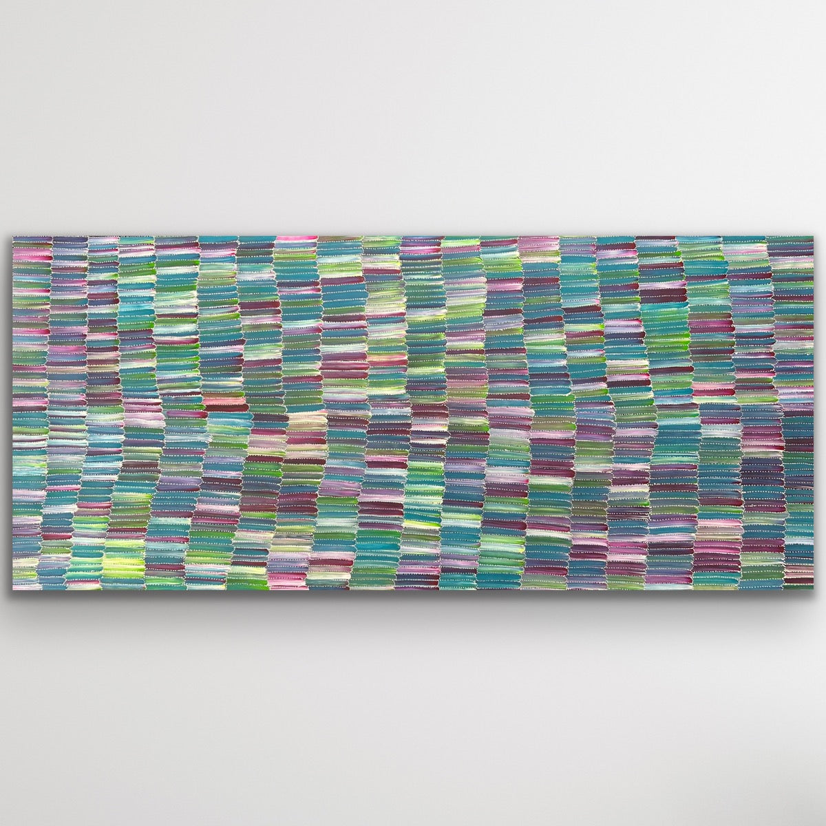 Yam Dreaming painting by Jeannie Mills Pwerle 198cm x 89cm original Aboriginal artwork
