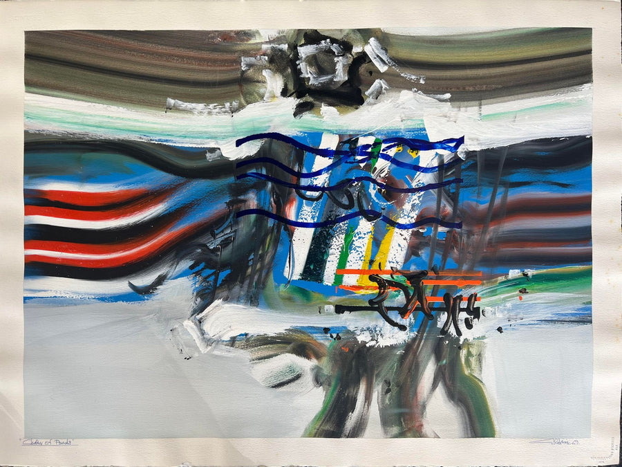 "Chain of Ponds" original Aboriginal painting by Original painting by Thomas Gleghorn - authentic Indigenous Australian artwork