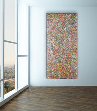 Load image into Gallery viewer, "Bush Medicine Leaves" by Jeannie Petyarre (Pitjara) 99cm x 200cm