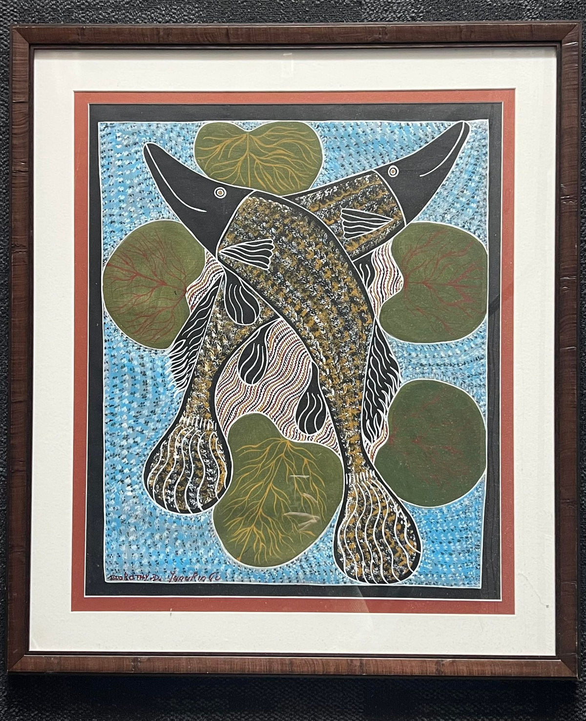 Original Arnhem land painting Framed (Pick up only) 5