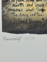 Load image into Gallery viewer, "Manuscript" Limited Edition numbered print and Artist Proofs by Thomas Gleghorn