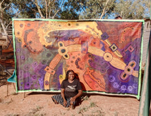 Load image into Gallery viewer, "Minyma Malilu-nya" original Aboriginal painting by Teresa Baker Tunkin, 295cm x 170cm - authentic Indigenous Australian artwork