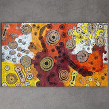 Load image into Gallery viewer, "Minyma Malilu-nya" original Aboriginal painting by Teresa Baker Tunkin & Joanne Ken, 201cm x 120cm - authentic Indigenous Australian artwork