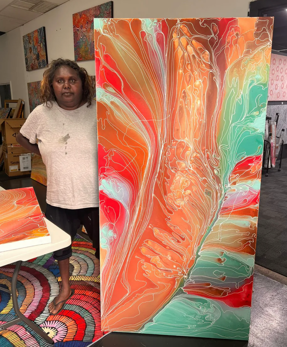 Pantu : Les Lacs Salés de l'Outback Australien par l'Artiste Aborigène Janice Stanley (FR)