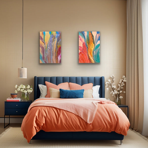 Salt Lake Dawn and Sunset | Ernabella's Janice Stanley | Premium Canvas Prints