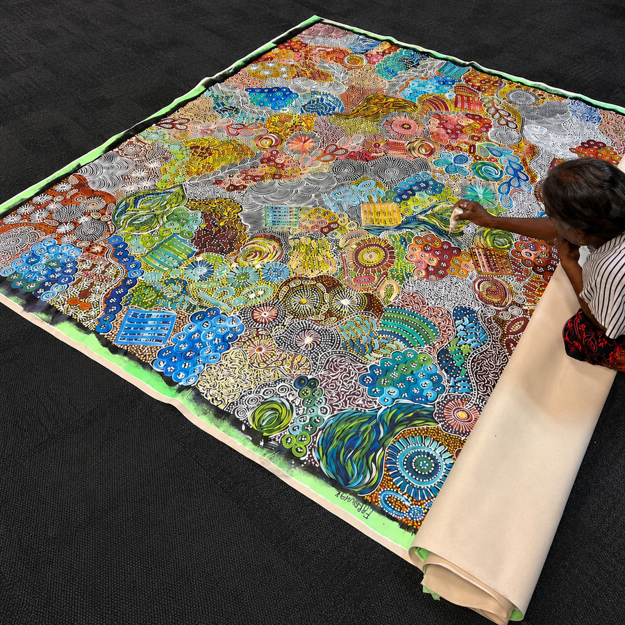 janet golder in gallery painting