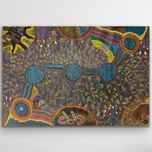 Load image into Gallery viewer, "Piltati Tjukurpa" original Aboriginal painting by Judy Armstrong, 147cm x 99cm - authentic Indigenous Australian artwork
