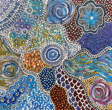 Load image into Gallery viewer, "My Country (Utopia)" original Aboriginal painting by Janet Golder Kngwarreye, 62cm x 61cm - authentic Indigenous Australian artwork

