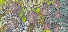Load image into Gallery viewer, "Wild Acacia Seeds" by Julieanne Turner Nungurrayi - alternate view, original Aboriginal painting
