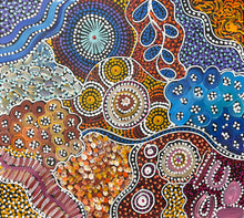 Load image into Gallery viewer, "My Country (Utopia)" original Aboriginal painting by Janet Golder Kngwarreye, 62cm x 57cm - authentic Indigenous Australian artwork
