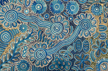 Load image into Gallery viewer, "Bush Flowers" original Aboriginal painting by Bernadine Johnson Kemarre, 79cm x 52cm - authentic Indigenous Australian artwork
