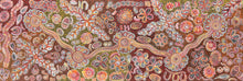 Load image into Gallery viewer, "Bush Flowers" original Aboriginal painting by Bernadine Johnson Kemarre, 209cm x 71cm - authentic Indigenous Australian artwork
