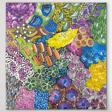 Load image into Gallery viewer, "Awelye" original Aboriginal painting by Karen Bird Ngale, 93cm x 88cm - authentic Indigenous Australian artwork
