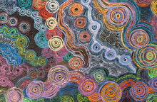 Load image into Gallery viewer, "Pututju Homeland (Caterpillar Dreaming)" original Aboriginal painting by Rhoda Tjitayi, 199cm x 131cm - authentic Indigenous Australian artwork
