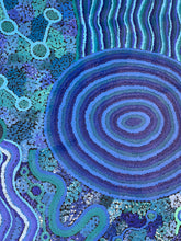 Load image into Gallery viewer, "Mamungaryi-nya" original Aboriginal painting by Renae Nakamarra Nelson, 180cm x 113cm - authentic Indigenous Australian artwork

