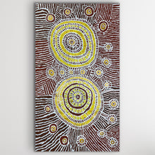 Load image into Gallery viewer, "Kapi Tjukul (Rock Holes)" original Aboriginal painting by Yaritji Heffernan, 171cm x 98cm - authentic Indigenous Australian artwork

