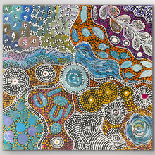 Load image into Gallery viewer, "My Country (Utopia)" original Aboriginal painting by Janet Golder Kngwarreye, 61cm x 59cm - authentic Indigenous Australian artwork
