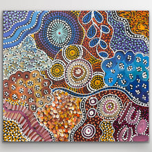 Load image into Gallery viewer, "My Country (Utopia)" original Aboriginal painting by Janet Golder Kngwarreye, 62cm x 57cm - authentic Indigenous Australian artwork

