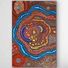 Load image into Gallery viewer, "My Country" original Aboriginal painting by Damien and Yilpi Marks, 199cm x 135cm - authentic Indigenous Australian artwork
