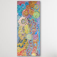 Load image into Gallery viewer, "Pututju" original Aboriginal painting by Rhoda Tjitayi, 199cm x 85cm - authentic Indigenous Australian artwork
