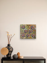 Load image into Gallery viewer, "Medicine Leaves" Aboriginal art by Morita Ward - close-up detail, 43cm x 40cm
