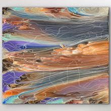 Load image into Gallery viewer, "Pantu (Salt Lake)" original Aboriginal painting by Janice Stanley, 96cm x 88cm - authentic Indigenous Australian artwork
