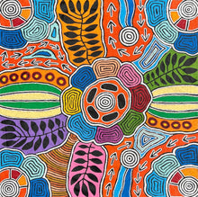 Load image into Gallery viewer, &quot;Women&#39;s Body Painting&quot; Debra Nangala McDonald 122cm x 125cm
