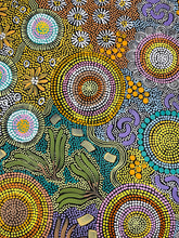 Load image into Gallery viewer, &quot;Budgerigar Dreaming &amp; Bush Tucker&quot; Julieanne Nungurrayi Turner 76cm x 120cm *
