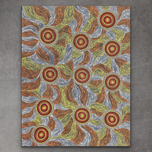 "Budgerigar Nesting Grounds" Julieanne Nungurrayi Turner 91cm x 118cm